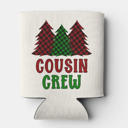 neef-bemanningsbuffel met kerstboom blikjeskoeler (Achterkant)