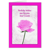 Neef Birthday Beauful Pink Rose (Voorkant)