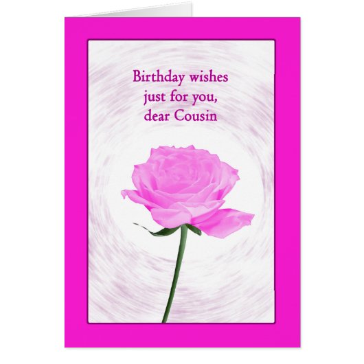 Neef Birthday Beauful Pink Rose (Voorkant)