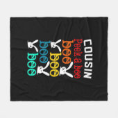 Neef Bunny Game voor nieuwigheid Fleece Deken (Voorkant (Horizontaal))