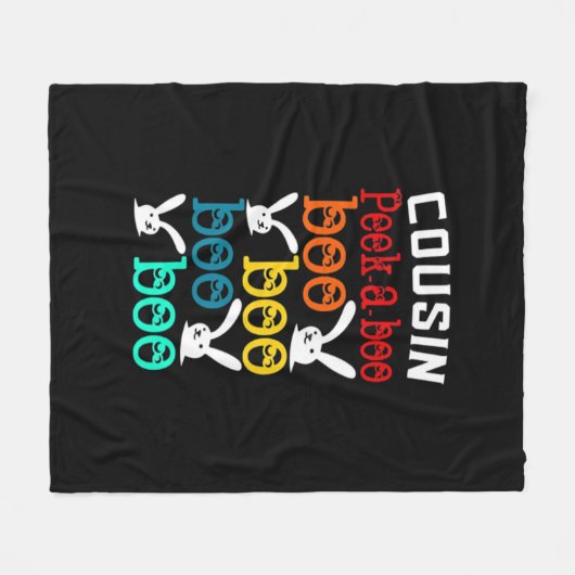 Neef Bunny Game voor nieuwigheid Fleece Deken (Voorkant (Horizontaal))