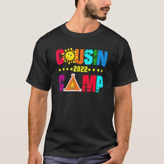 Neef Camp 2022 Familie Camping Summer Vacation C T-shirt (Voorkant)