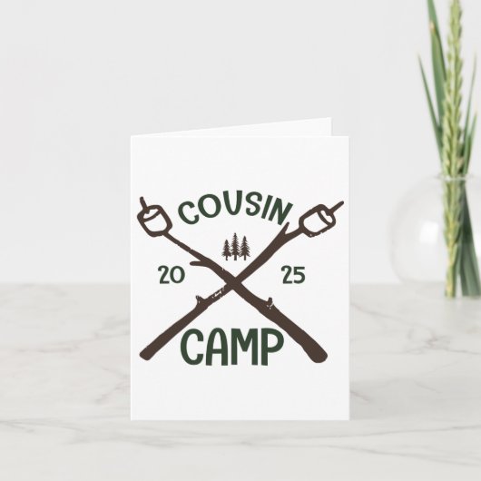 Neef Camp 2025 Shirt Matching Group Camping Vaca Kaart (Voorkant)