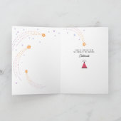 Neef Celestial Sun Universe Gelukkige Verjaardag Kaart (Binnen)