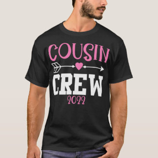 Neef Crew 2022 Beste neef roze meisje T-shirt