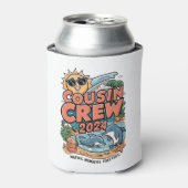 Neef crew 2024 Zomer Vakantie Strand Familie Trip Blikjeskoeler (Blikje Voorkant)