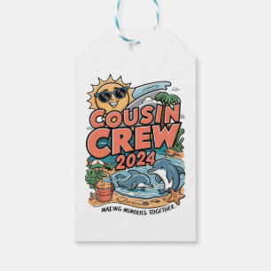 Neef crew 2024 Zomer Vakantie Strand Familie Trip Cadeaulabel