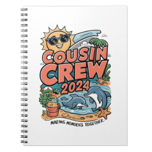 Neef crew 2024 Zomer Vakantie Strand Familie Trip Notitieboek