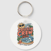 Neef crew 2024 Zomer Vakantie Strand Familie Trip Sleutelhanger (Voorkant)