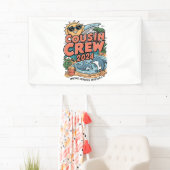 Neef crew 2024 Zomer Vakantie Strand Familie Trip Spandoek (Insitu)