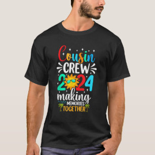 Neef crew 2024 Zomer Vakantie Strand Familie Trip T-shirt