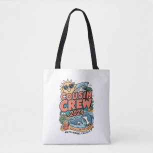 Neef crew 2024 Zomer Vakantie Strand Familie Trip Tote Bag
