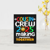 Neef Crew 2025 Familie Pret Trip Herinneringen Mak Kaart (Gele Bloem)