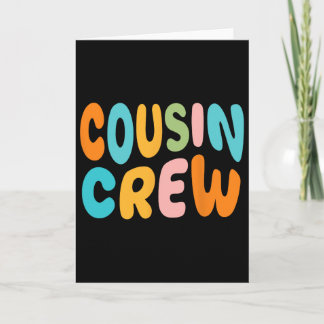 Neef Crew 2025 Vakantie Familie Kind Jongen Meisje Kaart