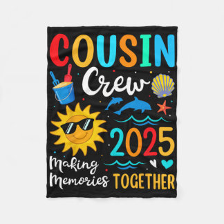Neef Crew 2025 Zomer Vakantie Strand Familie Trip Fleece Deken