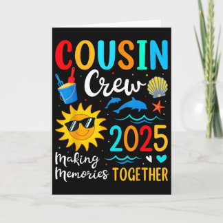 Neef Crew 2025 Zomer Vakantie Strand Familie Trip Kaart