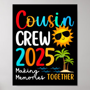 Neef Crew 2025 Zomer Vakantie Strand Familie Trip Poster