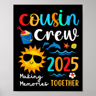 Neef Crew 2025 Zomer Vakantie Strand Familie Trip Poster