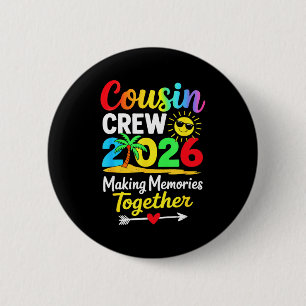 Neef crew 2026 maakt herinneringen familie matchin ronde button 5,7 cm