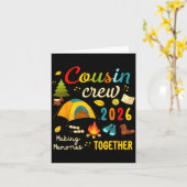 Neef crew 2026 maakt herinneringen neven trip kind kaart (Gele Bloem)