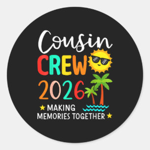 Neef crew 2026 maakt herinneringen zomer familie ronde sticker