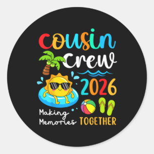 Neef Crew 2026 Samen Herinneringen Maken Zomer Ronde Sticker