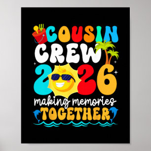 Neef Crew 2026 Zomer Vakantie Strand Familie Trip Poster