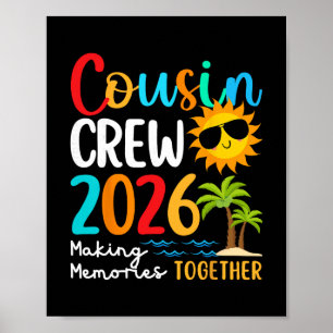 Neef Crew 2026 Zomer Vakantie Strand Familie Trip Poster