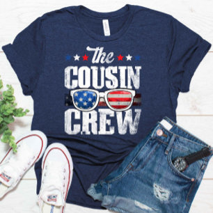 Neef Crew 4 juli Patriottisch Amerikaans T-shirt
