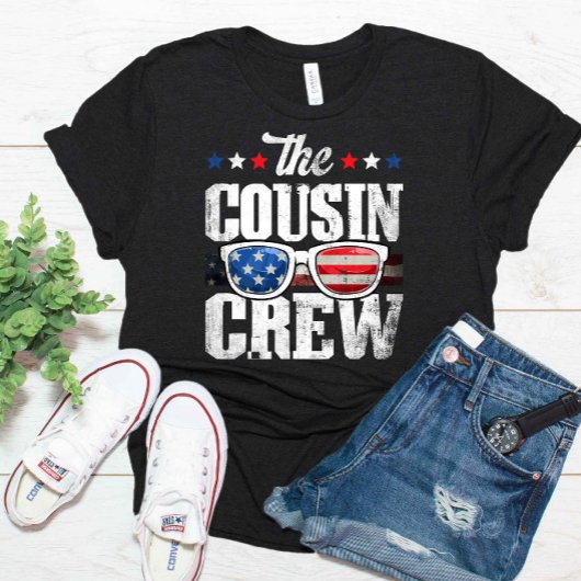 Neef Crew 4 juli Patriottisch Amerikaans T-shirt