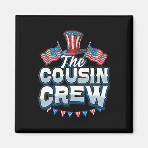 Neef Crew 4th of July Familie Matching Groep Cous Magneet