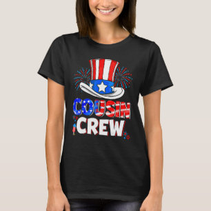 Neef Crew 4th van juli Vuurwerk Pet US American T-shirt