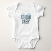 Neef Crew Blue Heart Matching Familie Romper (Voorkant)