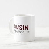 Neef-Crew Buffalo-patroonkerstmis Koffiemok (Voorkant links)