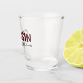 Neef-Crew Buffalo-patroonkerstmis Shot Glas (Rechts)