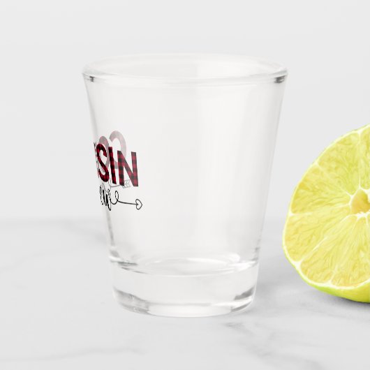 Neef-Crew Buffalo-patroonkerstmis Shot Glas (Rechts)