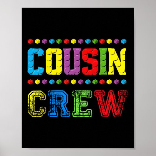 Neef Crew Building Blocks Master Builder Brick T Poster (Voorkant)
