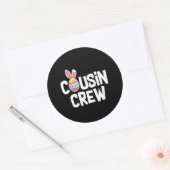 Neef Crew Cute Bunny Matching Easter Day Rabbit Ronde Sticker (Envelop)