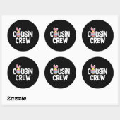 Neef Crew Cute Bunny Matching Easter Day Rabbit Ronde Sticker (Vel)