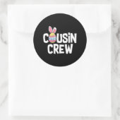 Neef Crew Cute Bunny Matching Easter Day Rabbit Ronde Sticker (Tas)