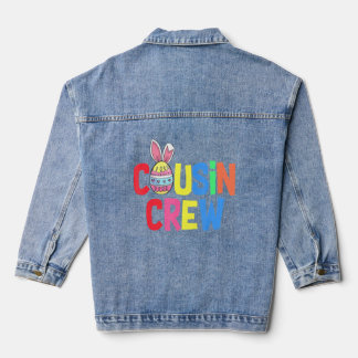 Neef Crew Cute Bunny Rabbit Egg Matching Easter Denim Jacket
