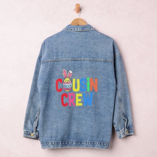 Neef Crew Cute Bunny Rabbit Egg Matching Easter Denim Jacket (Hangar)