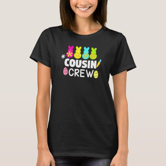 Neef Crew Cute Bunny Rabbit Matching Easter Day T-shirt (Voorkant)