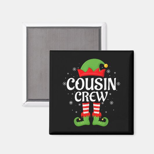 Neef Crew Elf Xmas Matching Family Elf Squad Chr Magneet (Voorkant / Achterkant)