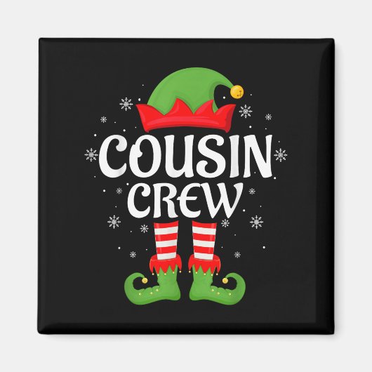 Neef Crew Elf Xmas Matching Family Elf Squad Chr Magneet (Voorkant)