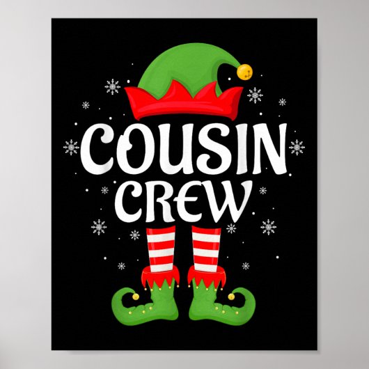 Neef Crew Elf Xmas Matching Family Elf Squad Chr Poster (Voorkant)