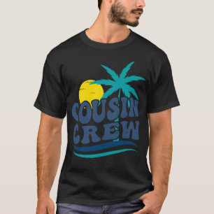 Neef Crew Familie Zomer Vakantie Tropisch Strand T-shirt