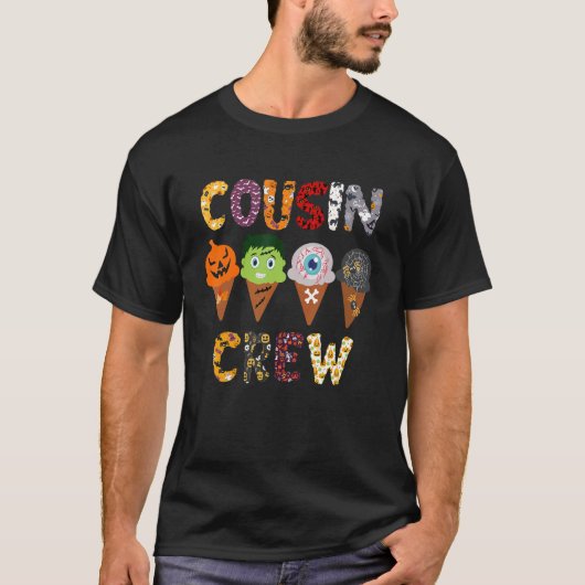 Neef Crew Halloween Horror Ice Cream Pumpkin Fac T-shirt (Voorkant)