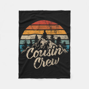 Neef Crew Kamperen Buiten Zonsondergang Zomer Kamp Fleece Deken