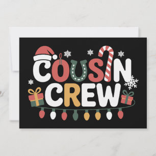 Neef Crew Kerst Kerststok Lichtjes Kerstmuts Kaart